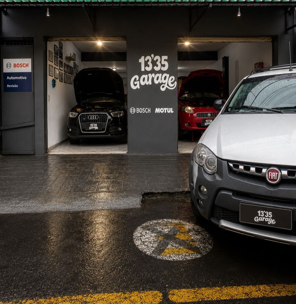 Fachada da oficina 1335 Garage em Monte Sião, Minas Gerais
